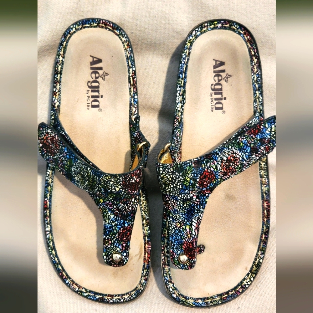 Alegria Women's Car 391 Stained Glass  Sandals